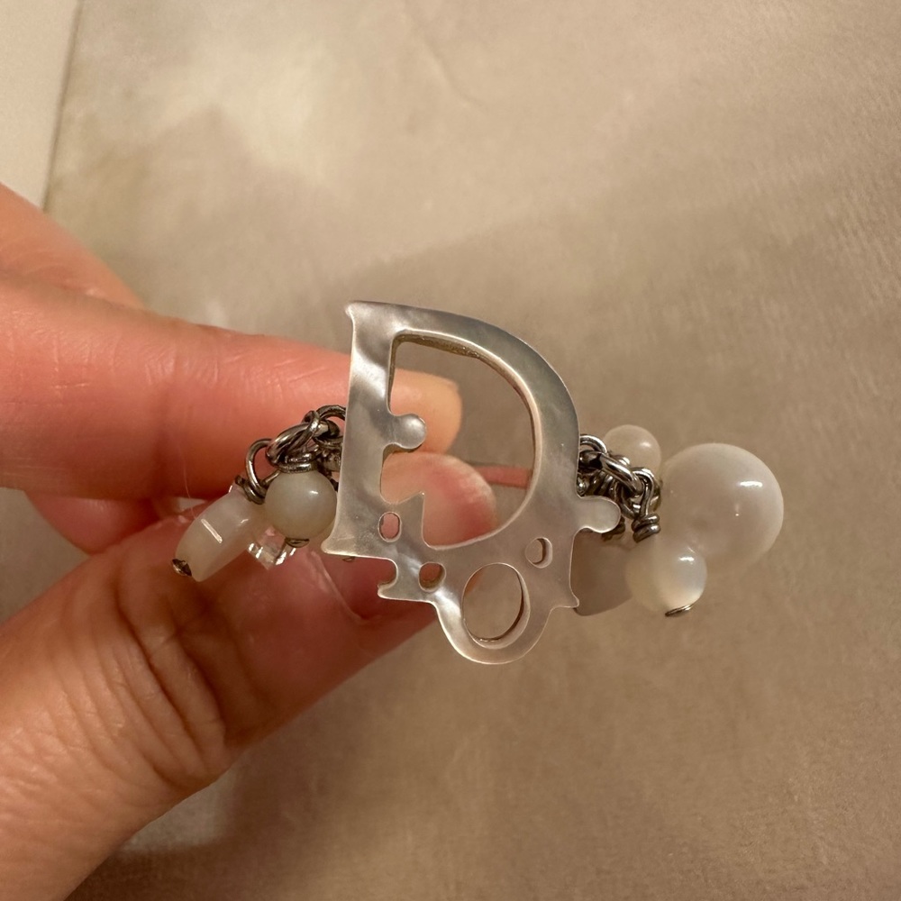 Authentic Dior Ring With Dangling Embellishment - image 6